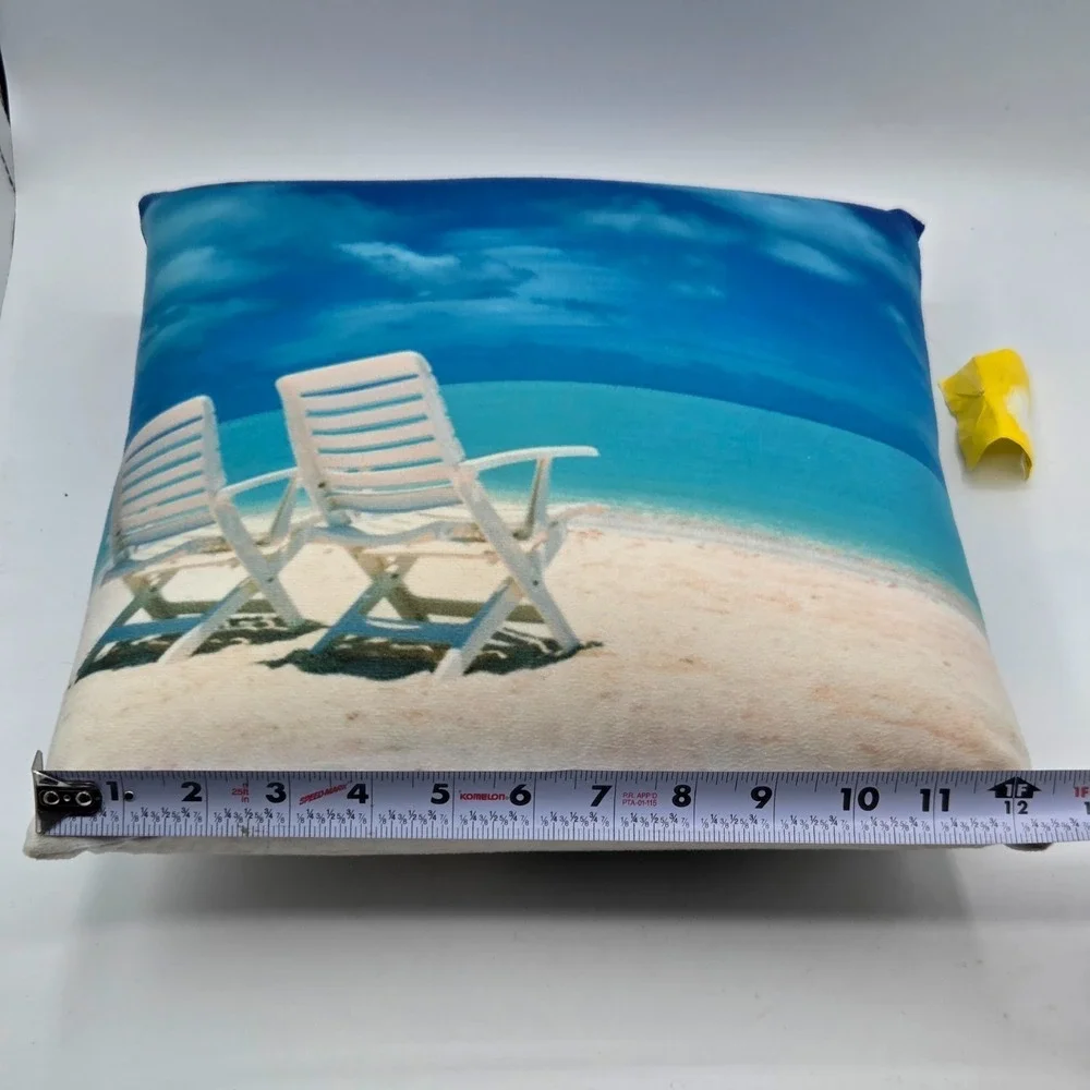 Beach Scene  Massage Pillow Pressure Battery Operated